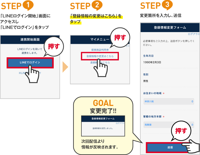 登録情報の変更方法